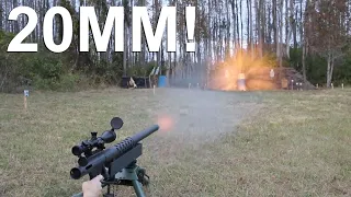 Firing a few shots from the Typhon 20, 20mm cannon!