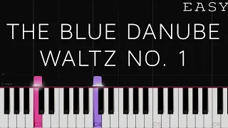 The Blue Danube Waltz  - Johann Strauss II | EASY Piano Tutorial