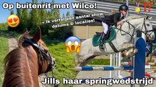 Op BUITENRIT met Wilco, Showdatums + locaties & Jills haar springwedstrijd | ashleyvrijn VLOG #19