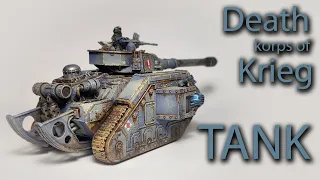 DEATH KORPS OF KRIEG TANK LEMAN RUSS VANQUISHER. PAINTED