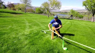 Setup a Slackline without Trees (using a Slackabout Kit)