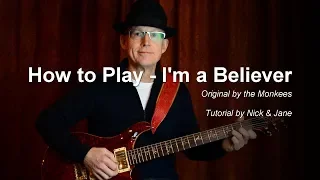 How to Play I'm a Believer on Guitar Lesson Tutorial TAB