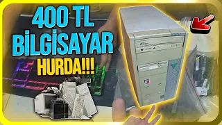 400 TL'ye Hurdacıdan 20 Yıllık Bilgisayar Aldım! 2. El Eski PC Laptop ve Monitörler