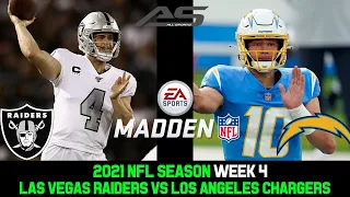 NFL 2021 Season - Week 4 - Las Vegas Raiders vs Los Angeles Chargers - 4K - AllSportsStation