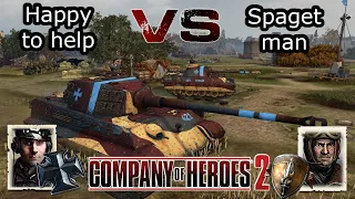 Coh2 1v1 | Happy to help vs Spaget man | Forward