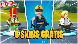 6 SKINS GRÁTIS NO LEGO E NO FORTNITE