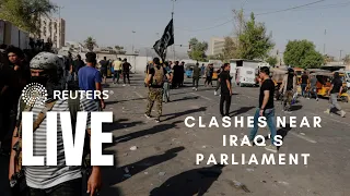 LIVE: Clashes near Iraq's parliament in Baghdad