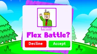 FLEX BATTLING my Fans in Rich Trading Servers! (adopt me)