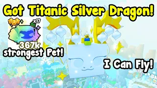 I Got New Titanic Silver Dragon! Best Rainbow Divine Pet In Pet Simulator 99!