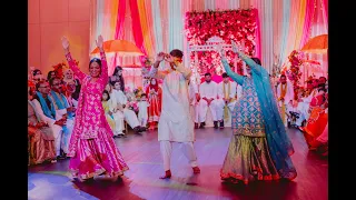 Bride Side Sangeet Dance Performances | Pakistani Wedding | Toronto 2022 | Ayesha & Rafae's Mehndi