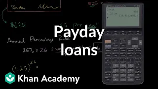 Payday Loans | Interest and debt | Finance & Capital Markets | Khan Academy