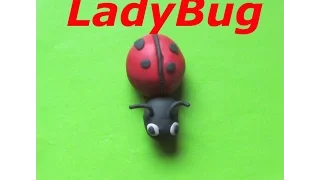 How to make Clay LadyBug | LadyBird Clay modelling | Easy clay ideas for kids