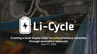 Creating a local supply chain for critical battery materials through secondary resources