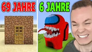 Minecraft mit VERSCHIEDENEN ALTER SPIELEN...