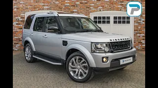 2016/16 LAND ROVER DISCOVERY 4 3.0 SDV6 LANDMARK IN INDUS SILVER METALLIC WITH BLACK LEATHER