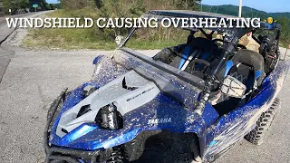 YXZ 1000 overheating because of windshield ???  Does windshield really cause problems???