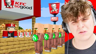 OTWORZYŁEM KFC w WIOSCE VILLAGERÓW w MINECRAFT 🍗🍟!!!