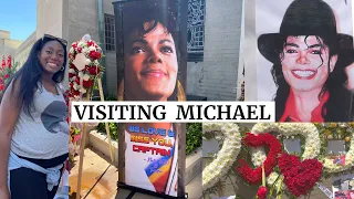 VISITING MICHAEL JACKSON AT FOREST LAWN- JUNE 25, 2022 + MEETING THE DETAIL. ! VLOG