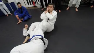 Far side arm bar from the side mount