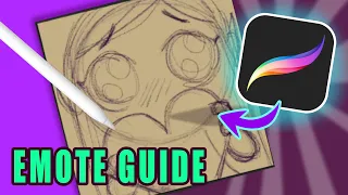 Draw EMOTES in PROCREATE! || Simple tutorial