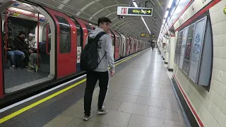 London Underground Central Line 1992 Stock Trains At Bethnal Green 17 March 2020