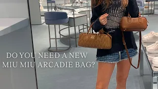 Do you need a new Miu Miu Arcadie bag? comparing sizes and style review