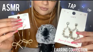 ASMR | Tapping on my earring collection ✨