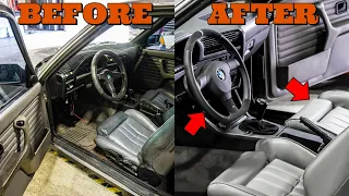 Here's How I Made The Interior of My 31 Year Old BMW E30 Look Modern Again On A Budget (PART 1)