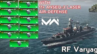 RF Varyag - using full 11× ANSEQ-3 LASER AirDefense - Modern Warships