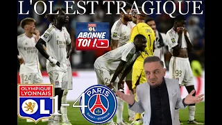 OL 1-4 PSG Débrief 🔴🔵Un OL TRAGIQUE / Un PSG Magique - Résumé & Actu OL