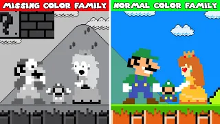 Family Challenge: Mario Family Missing Color vs Normal Color!