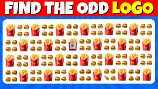 Find the ODD LOGO Out - Food & Drink logo Edition Quiz 🍔🥤🌮 | Quiz Logo 2024