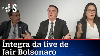 Íntegra da live de Jair Bolsonaro de 10/06/21