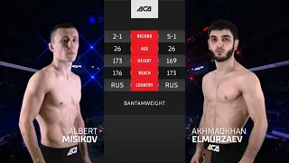 Альберт Мисиков vs. Ахмадхан Эльмурзаев | Albert Misikov vs. Akhmadkhan Elmurzaev | ACA 160