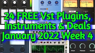 24 Best New FREE VST PLUGINS, Vst Instruments, SAMPLE PACKS & Huge Deals - JANUARY 2022 Week 4