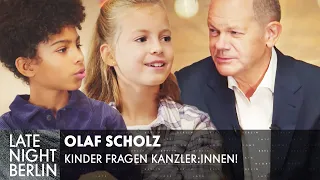 Olaf Scholz, ist Putin ein Mörder? | Kinder fragen Kanzler:innen | Late Night Berlin