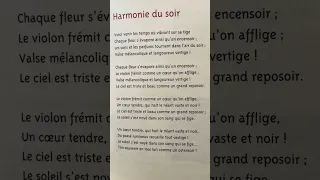 Poème du jour: Harmonie du soir (Charles Baudelaire)