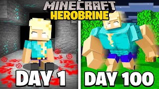 I Survived 100 Days as Baby Herobrine