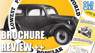 A Ford Popular 103E brochure & 1950s Ford car leaflets review