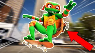 SKATEBOARDING AS A NINJA TURTLE! (Session)