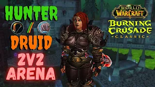 WoW TBC Hunter PvP - 2v2 Arena Hunter/Druid [2.4.3]