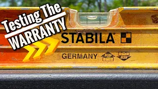 Testing the STABILA WARRANTY! Part 1