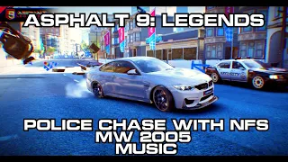 Asphalt 9: Legends - Police - Hunted Mode/Police chases with NFS: Most Wanted 2005 music
