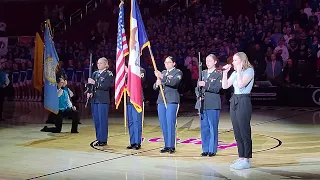 The National Anthem performed at The Iowa Girls State Basketball Championship Game Class 4A 2024.