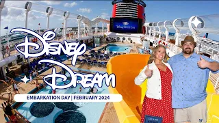 Setting Sail On The DISNEY DREAM! | EMBARKATION Day Vlog | DISNEY CRUISE | February 2024