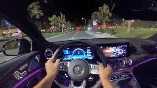 2021 Mercedes-AMG GT 43 4-door Coupe POV Night Drive (3D Audio)(ASMR)