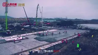 !!! Строительство больницы в китае для заражённых !!! РЕКОРДНАЯ ПОСТРОЙКА ЗА МЕСЯЦ!!!