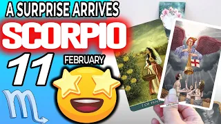 Scorpio ♏️ A SURPRISE ARRIVES 💖 horoscope for today FEBRUARY 11 2024 ♏️ #scorpio tarot FEBRUARY