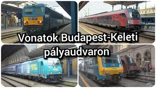 Vonatok Budapest-Keleti pályaudvaron