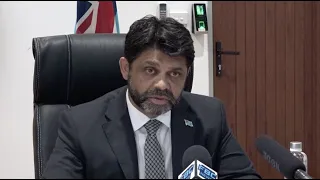 Fijian Attorney-General holds a press conference on COVID-19